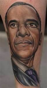 Barack Obama american president tattoo