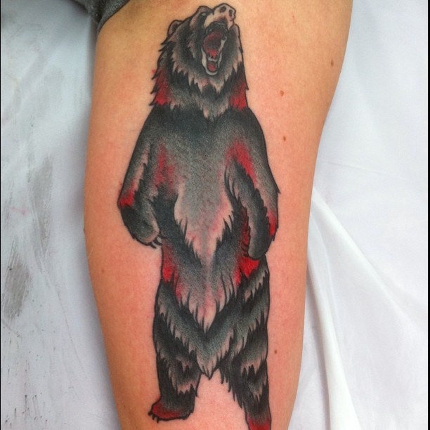 Bear wild tattoo