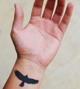 Black bird cool tattoo