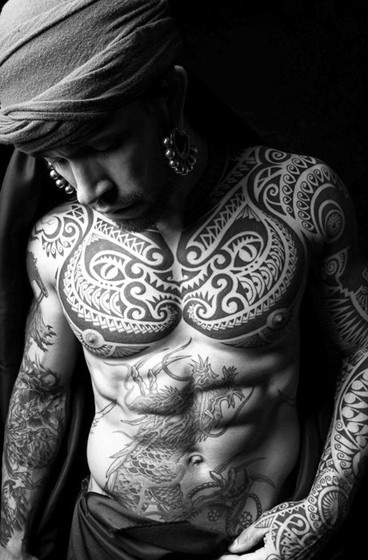 Black boy tattoo made by Berlin artist