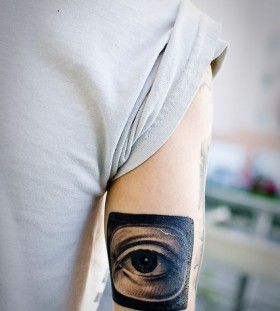 Black eye tattoo