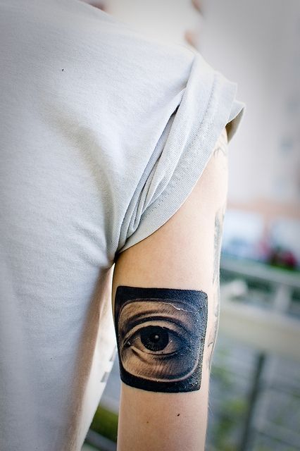 Black eye tattoo