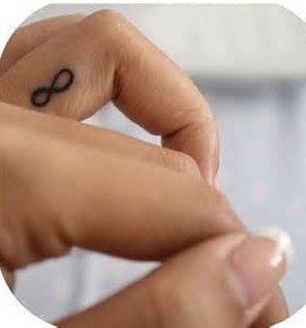 Cool finger infinity tattoo
