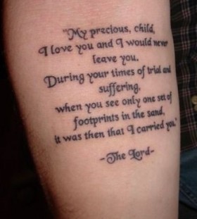 Cool quote tattoo