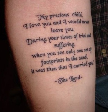 Cool quote tattoo