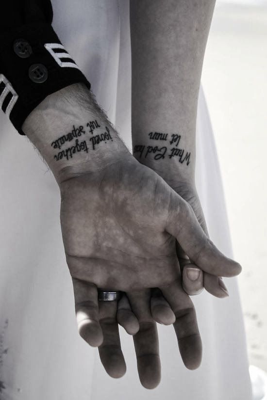 Couple infinity tattoo