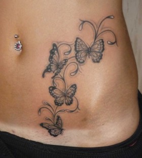 Cute butterfly tattoo