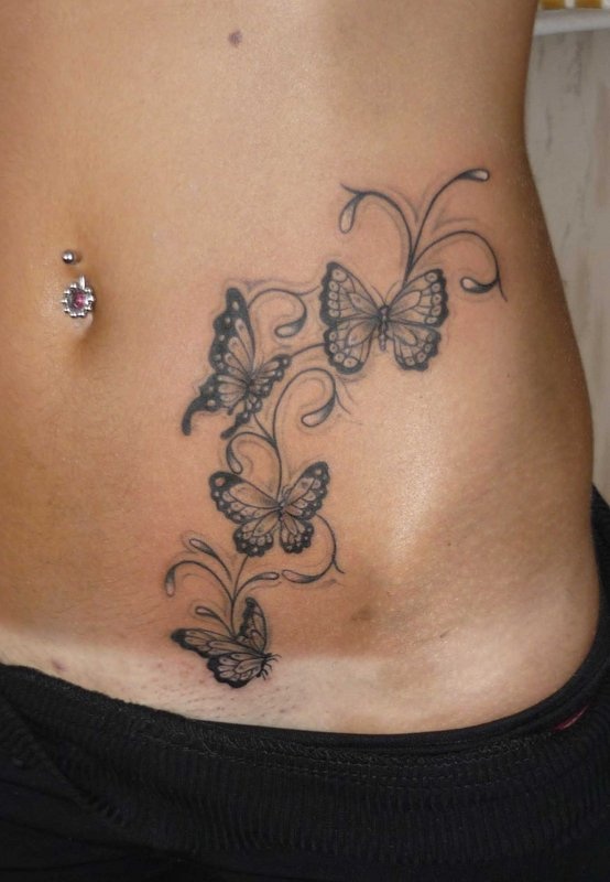 Cute butterfly tattoo