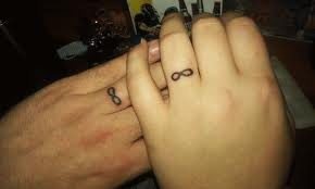Cute fingers infinity tattoo