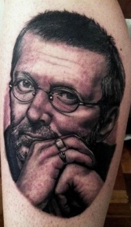 Eric Clapton famous people portrait tattoo