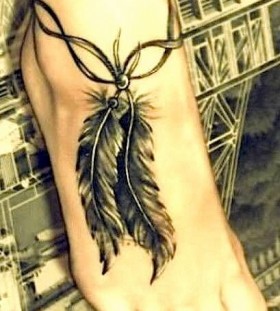 Feather wild tattoo