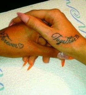 Fingers infinity tattoo
