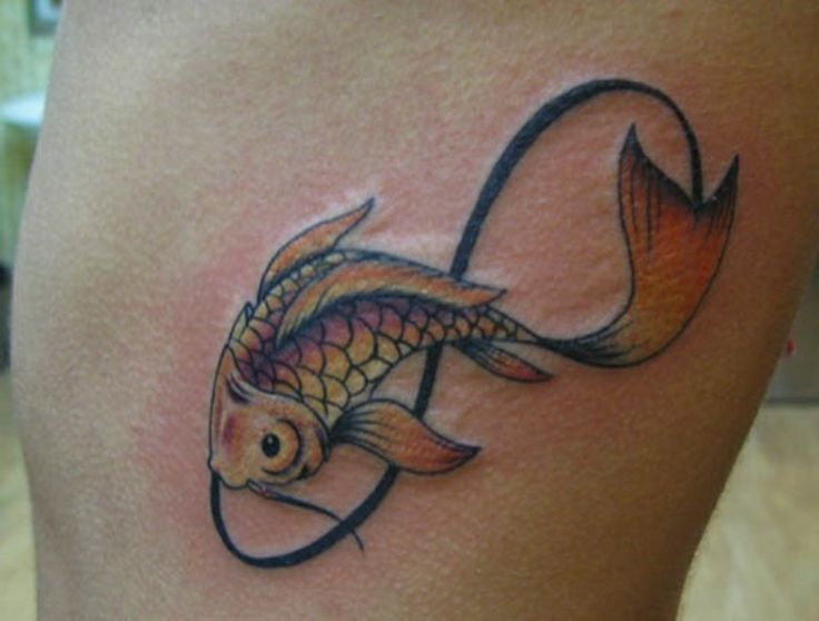 Fish and infinity tattoo
