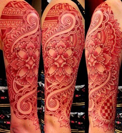 Gorgeous red tattoo