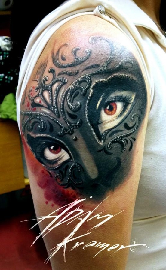 Great hand tattoo by Adam Kremer