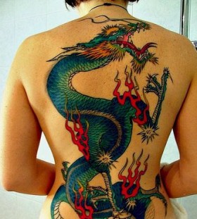 Japanese dragon tattoo