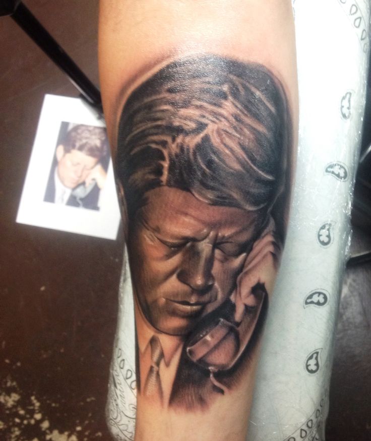 Kennedy american president tattoo