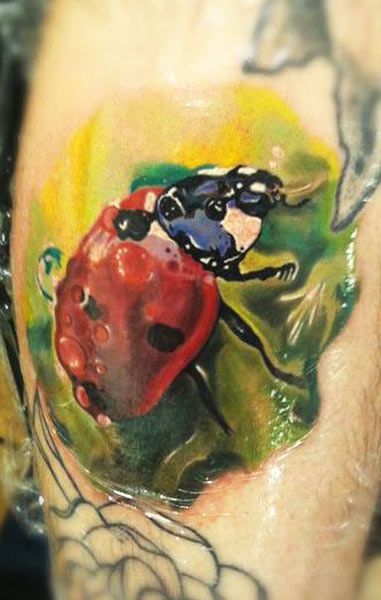 Ladybird insect tattoo