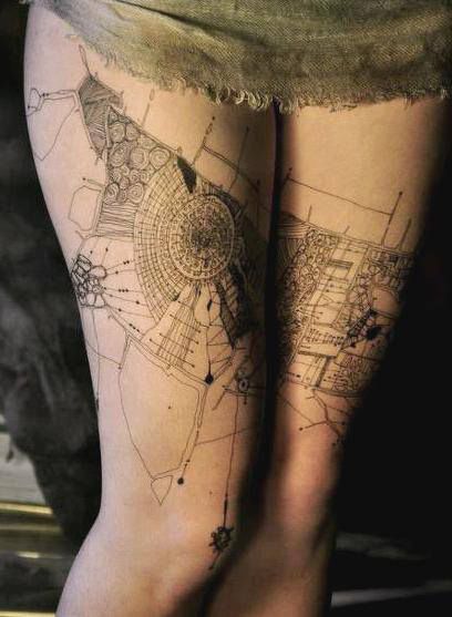 Legs ornaments tattoo by Grisha Maslov