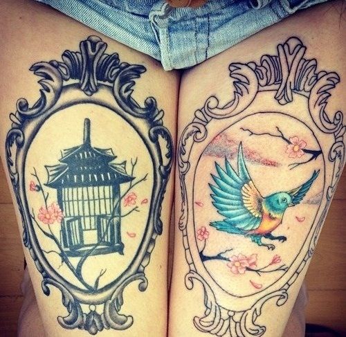 Lovely legs tattoo