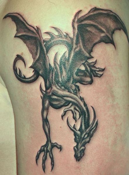 Men dragon tattoo