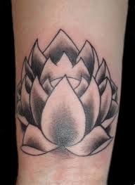 Men's lotus flower tattoo