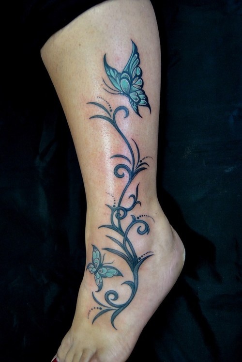 Pretty butterfly tattoo