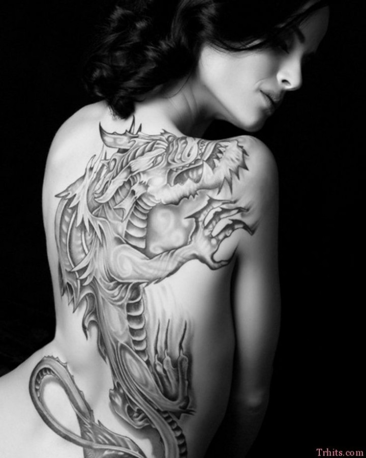 Pretty woman dragon tattoo