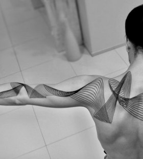 Realistic man tattoo by Chaim Machlev
