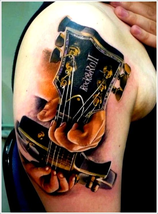 Rock&Roll guitar tattoo
