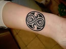 Simple black infinity tattoo