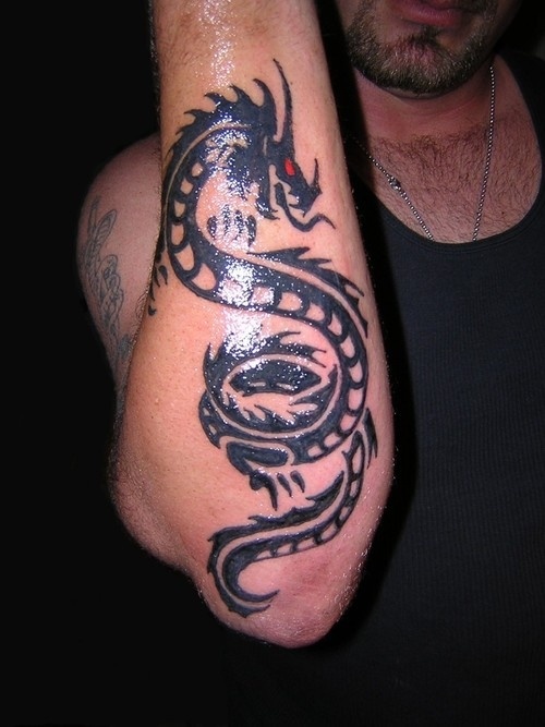 Simple men dragon tattoo