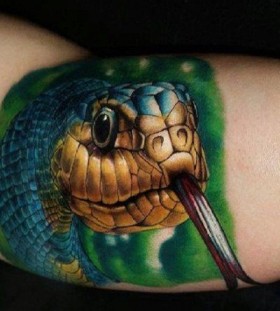 Snake asian tattoo