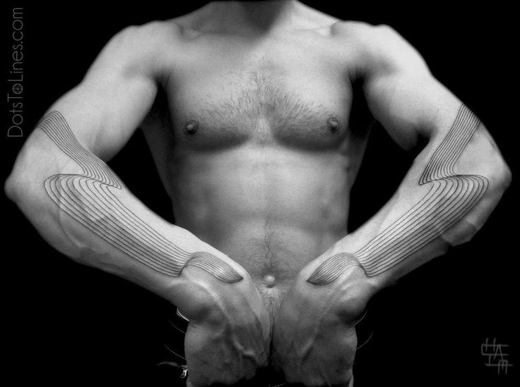 Strong man tattoo by Chaim Machlev