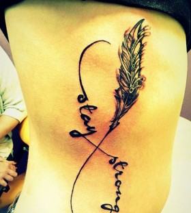 Woman infinity tattoo