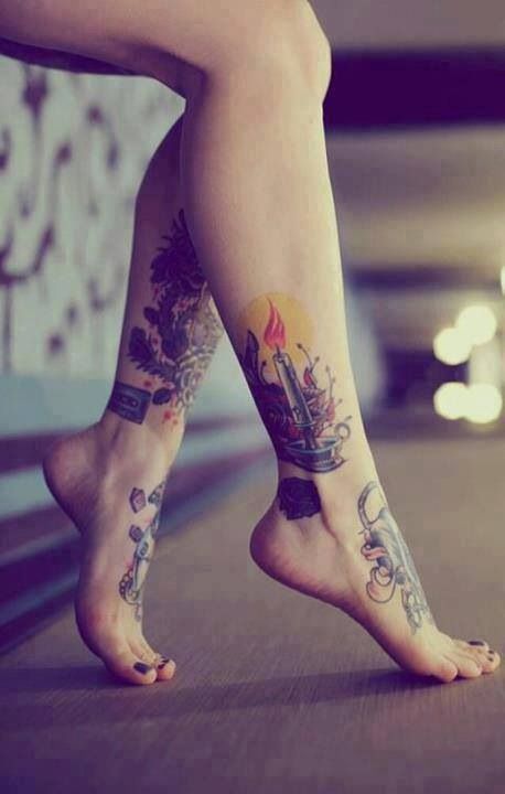 Cool colorful tattoos