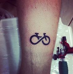 Awesome bicycle tattoo