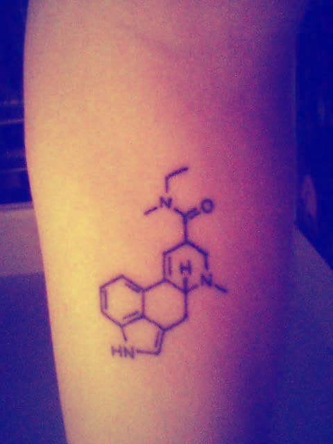 Awesome molecular formula tattoo, Formulas tattoos.