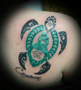 Awesome turtle tattoo