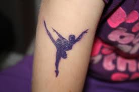 Ballerina tattoo on hand