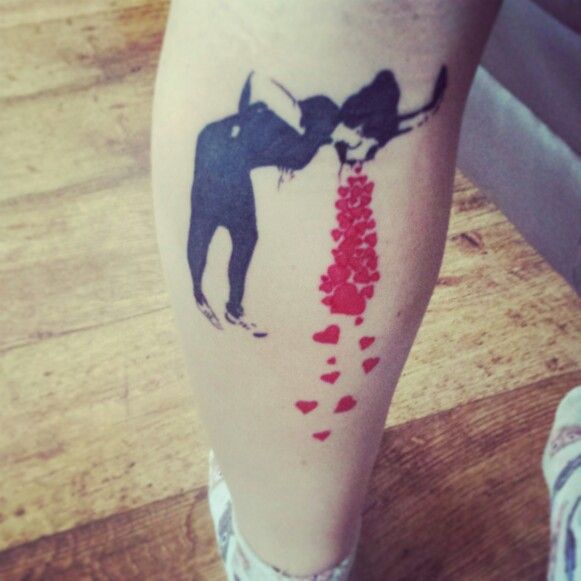 Bansky sick in love tattoo