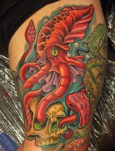 Beautiful octopus tattoo