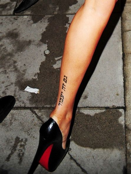 Black lovely women's quote tattoo on leg - | TattooMagz › Tattoo