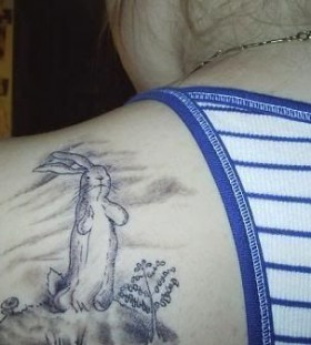 Black rabbit incredible tattoo