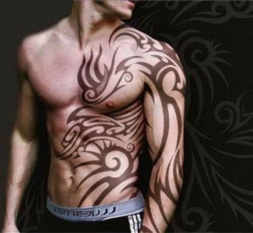 Cool simple men's tribal tattoos on arm - | TattooMagz 