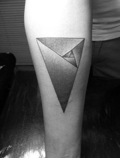 Golden triangle tattoo