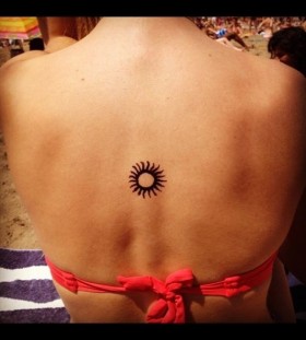Great black back sun tattoo