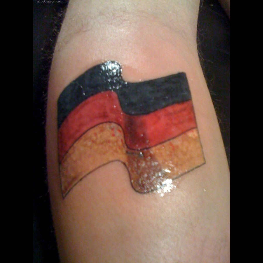 Great tattoo with Germany flag