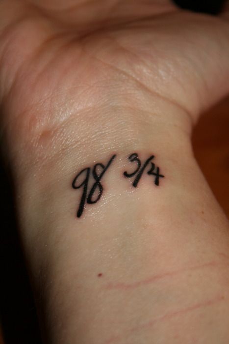 Great wrist number tattoo on arm - | TattooMagz › Tattoo Designs / Ink