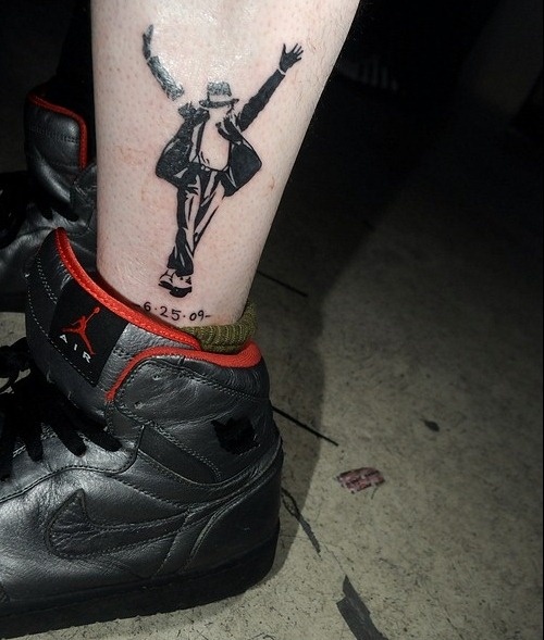 Michael Jackson ankle tattoo